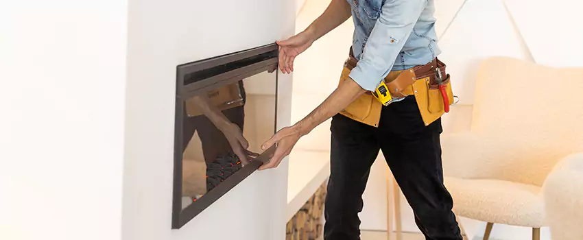 Metal Fireplace Installation in Greenville, Texas