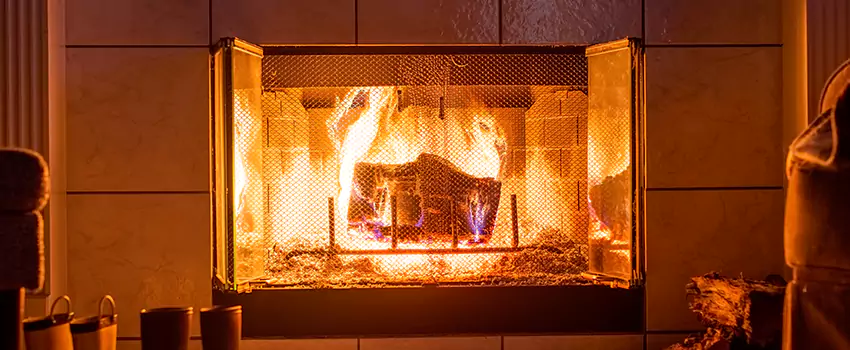 Mendota Hearth Landscape Fireplace Installation in Greenville, Texas