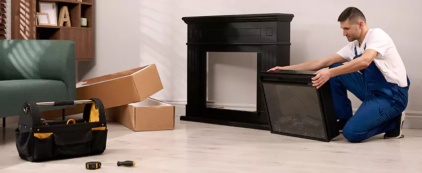 Old Rusted Metal Fireplace Repair And Replacement in Greenville, TX
