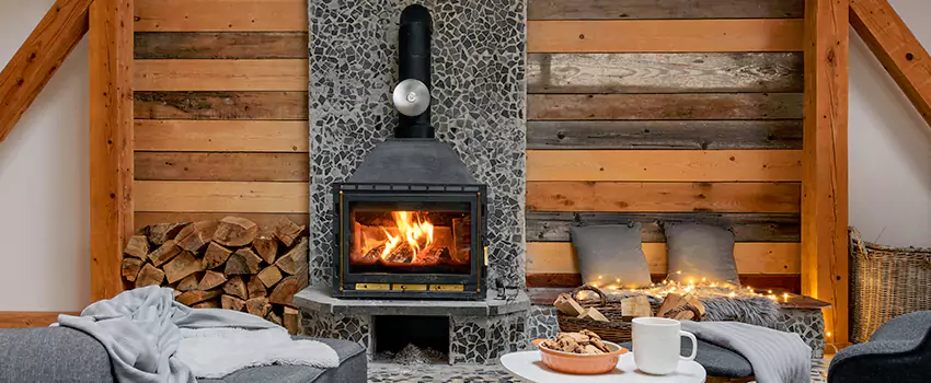 Thelin Hearth Products Direct Vent Gas Stove Fireplace Inspection in Greenville, Texas